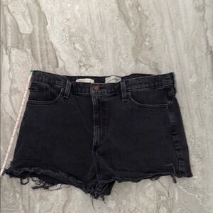Universal Thread Black Jean Shorts Distressed Hem